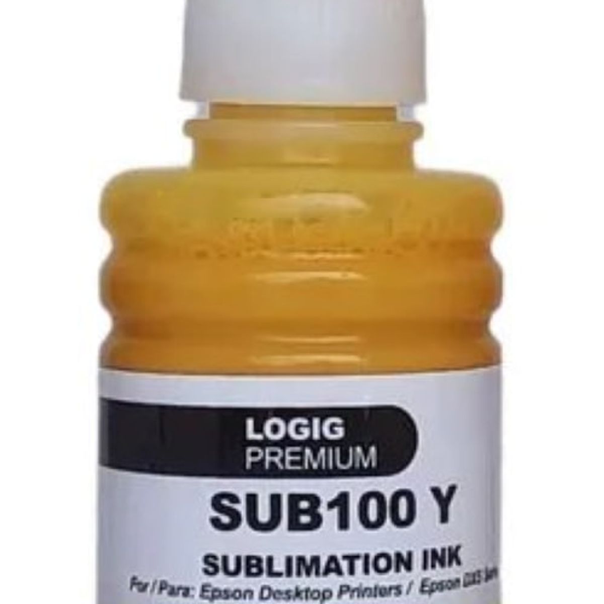 LOGIC - Tinta Amarilla Sublimación Premium 100 ml Estampar SUB-100