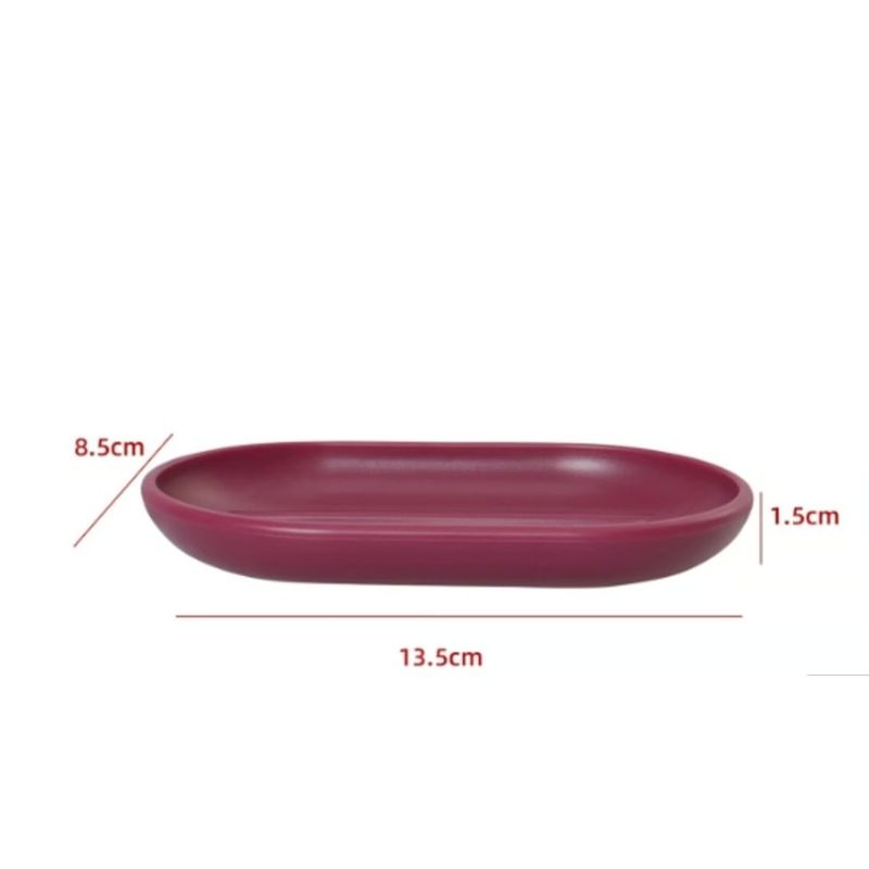 GENERICO - Jabonera Color Burdeo 135X85X2CM