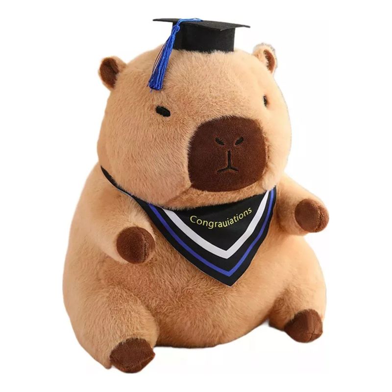 GENERICO - Peluche Capibara Graduación Kawaii