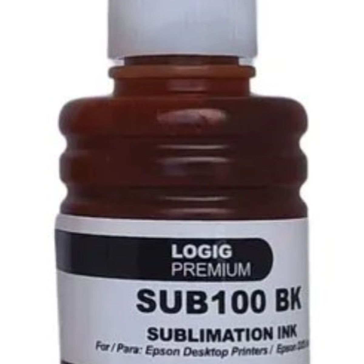 LOGIC - Tinta Color Negro Sublimación Premium 100 ml Estampar SUB-100