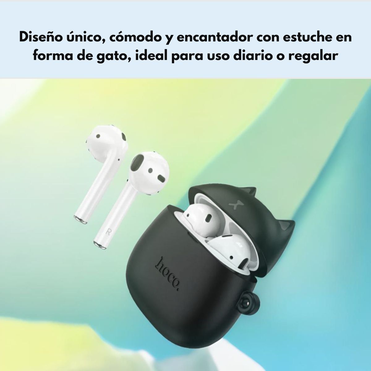 HOCO - Audífonos Hoco EW45 In Ear TWS Bluetooth Forest Cat  Negro