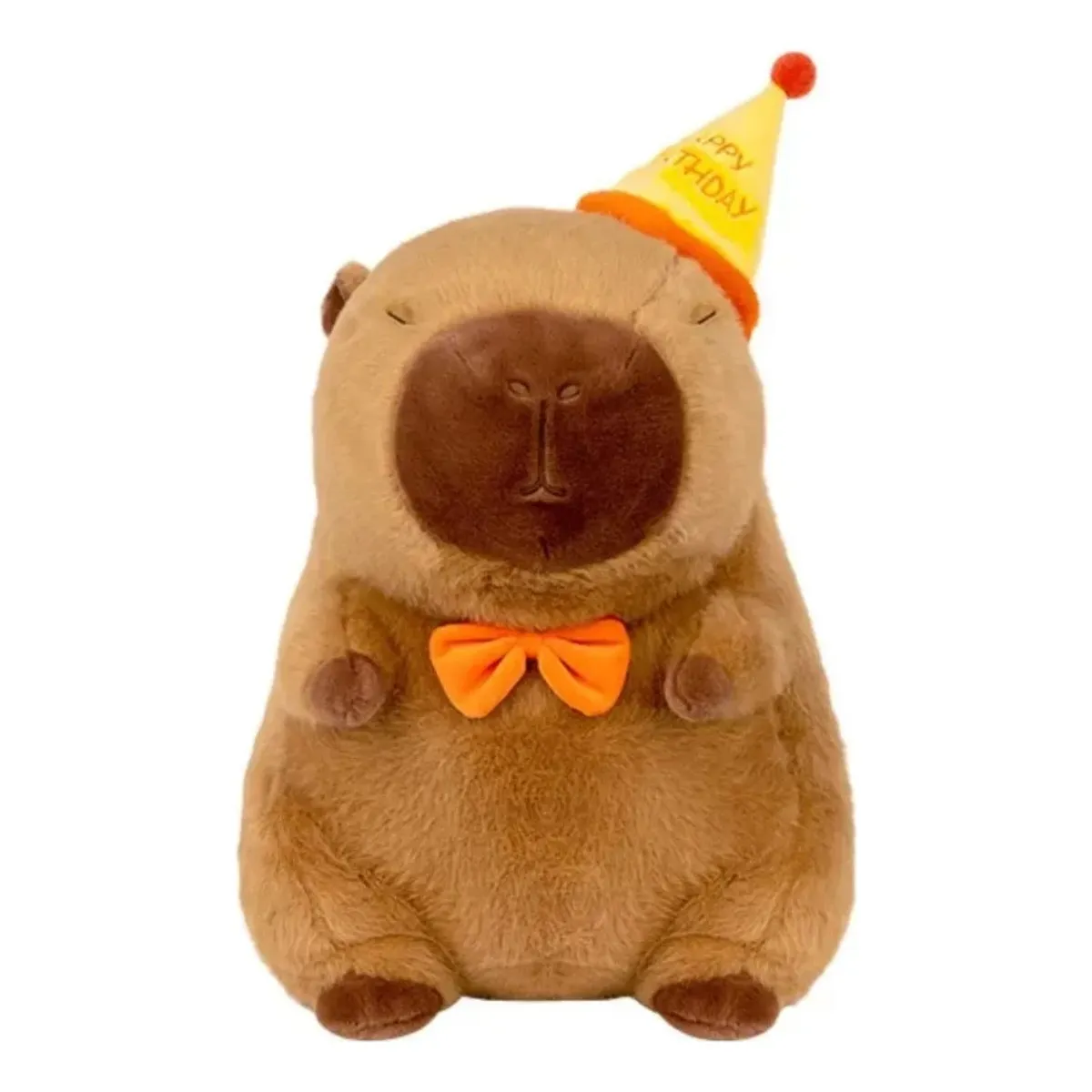 GENERICO - Peluche De Capibara 23cm Feliz Cumpleaños