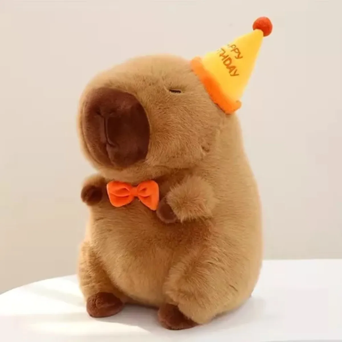 GENERICO - Peluche De Capibara 23cm Feliz Cumpleaños