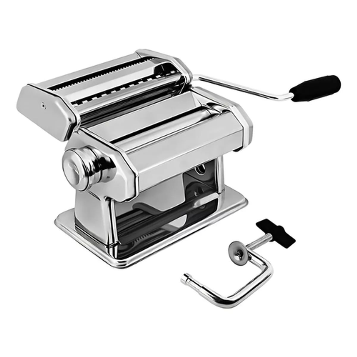 GENERICO - Máquina para hacer pasta spaghetti 3 en 1 color plateado