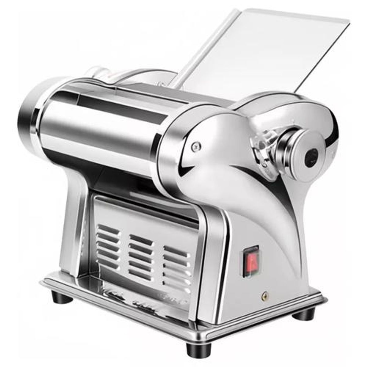 GENERICO - Máquina para hacer fideos con rodillo masa 2en1 plateado