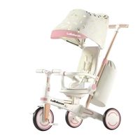 Triciclo Balance Plegable Con Bolso 9 En 1 Rosado