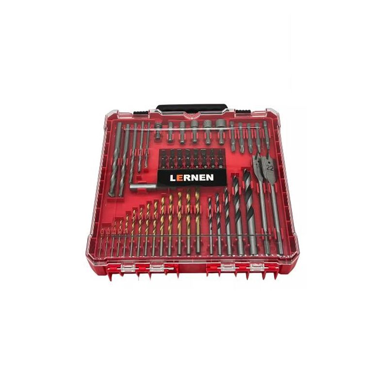 GENERICO - Kit de 70 brocas dados y puntas de taladro Lernen color negro