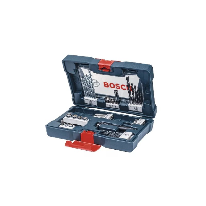 GENERICO - Kit de brocas y puntas Bosch V-line 41 unidades color negro