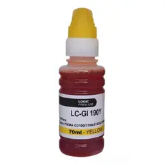 LOGIC - Tinta Amarilla Refill Ink Para Canon GI-190 /790/890/990 70 ml