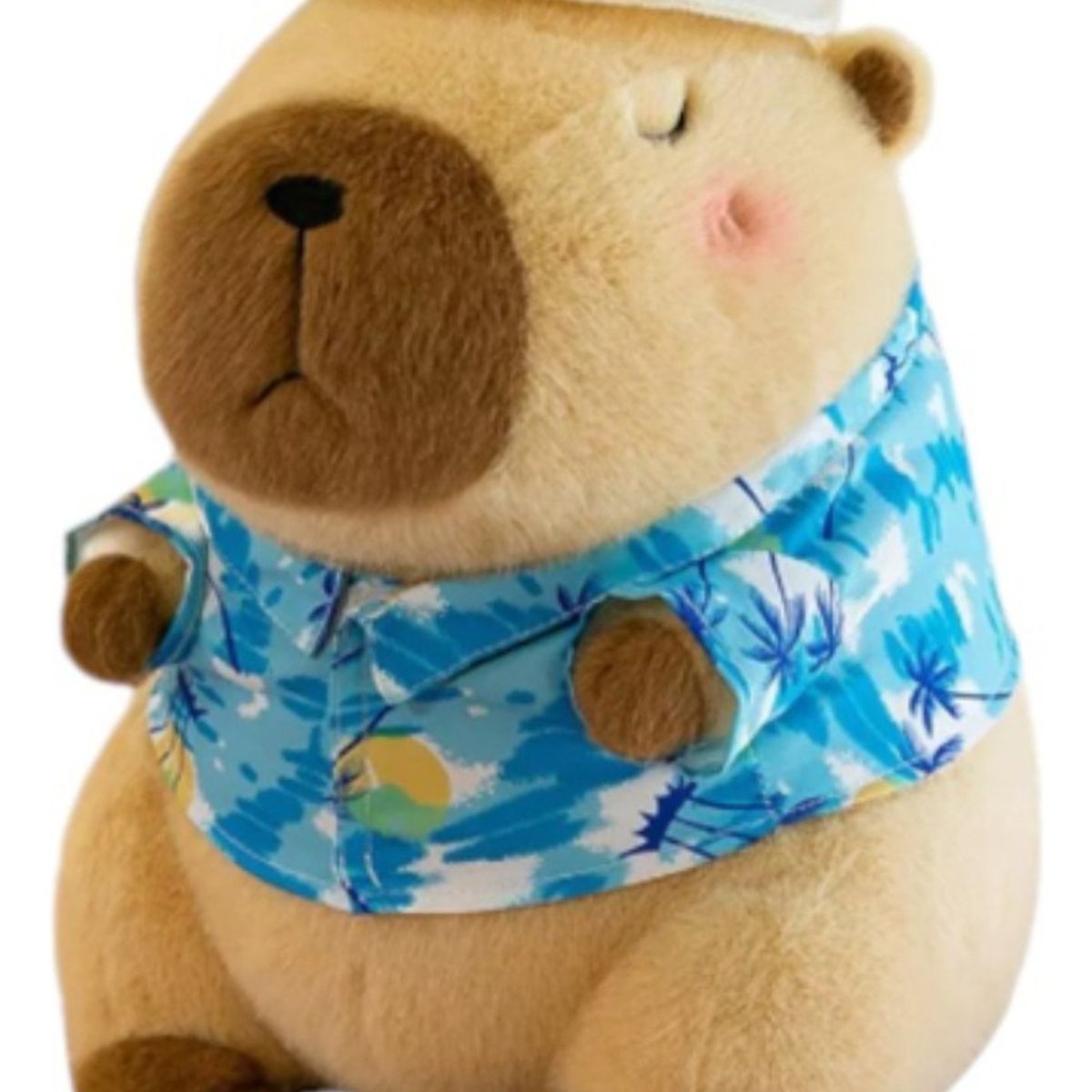 GENERICO - Peluche Capibara Camisa Hawaiana 23 Cm