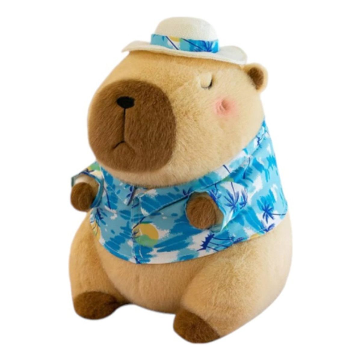 GENERICO - Peluche Capibara Camisa Hawaiana 23 Cm