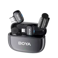 BOYA - Micrófono Inalámbrico Mini Usb-c y Iphone Con Inteligencia Artificial