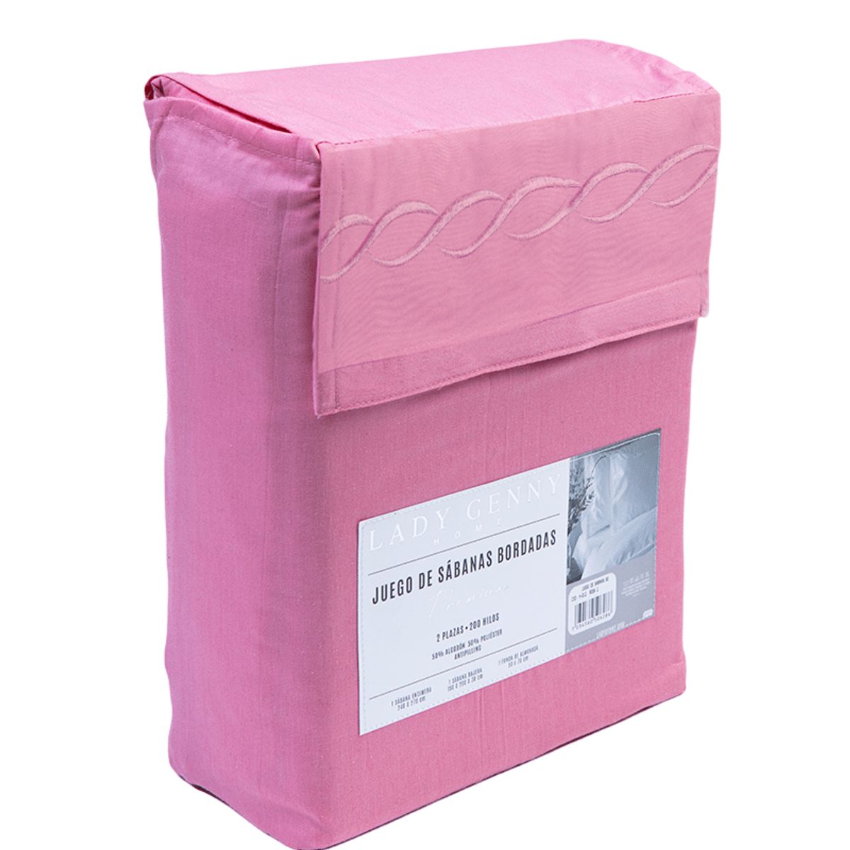 LADY GENNY - Juego de Sabanas Bordadas 15 Plazas Lady Genny.
