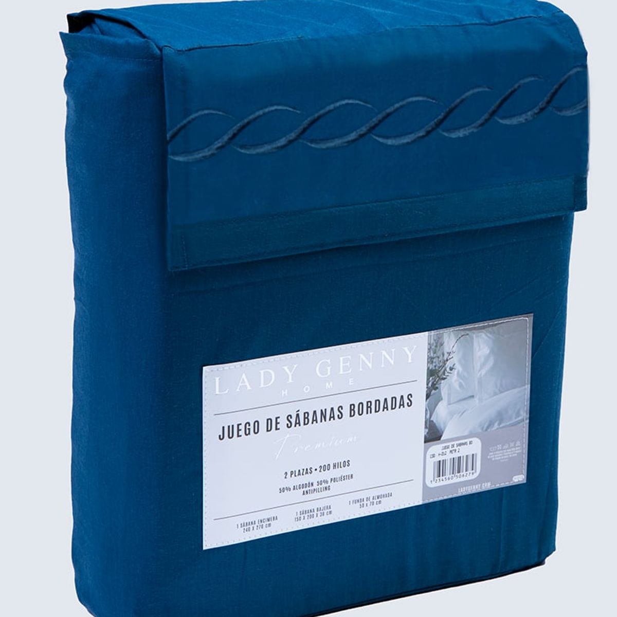 LADY GENNY - Juego de Sabanas Bordadas Super King Lady Genny.
