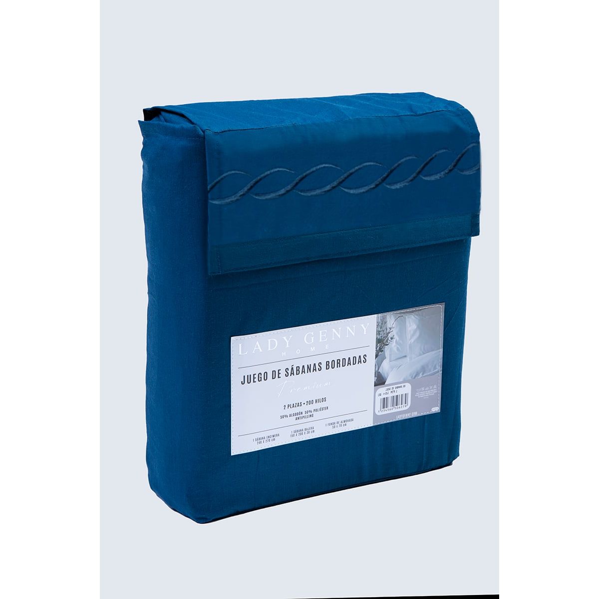 LADY GENNY - Juego de Sabanas Bordadas Super King Lady Genny.