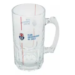 TITANIO - VASO CERVECERO SCHOPERO U CHILE 1 LITRO DE VIDRIO