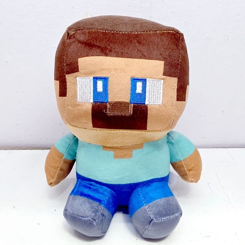 GENERICO - Peluche Minecraft Steve 20 cm Hipoalergénico