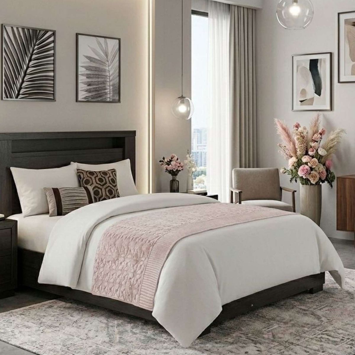 GENERICO - Piecera de Cama Premium Textura Soft y Calidez 90x210 cm