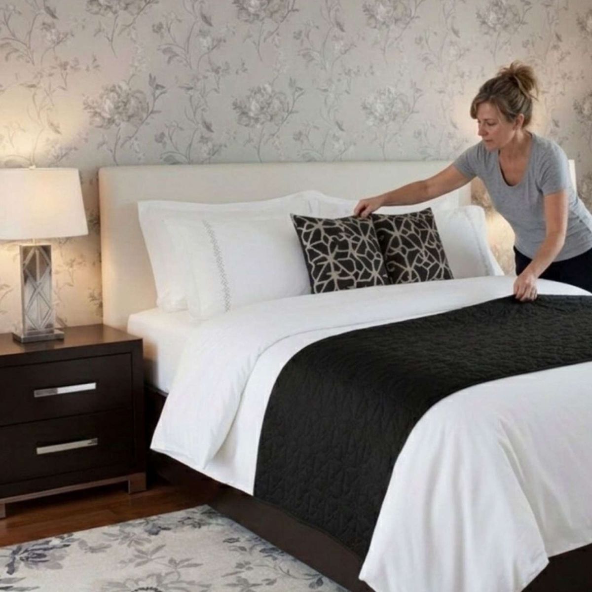 GENERICO - Piecera de Cama Premium Textura Soft y Calidez 90x210 cm