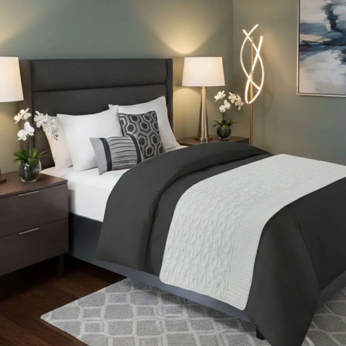 GENERICO - Piecera de Cama Premium Textura Soft y Calidez 90x210 cm