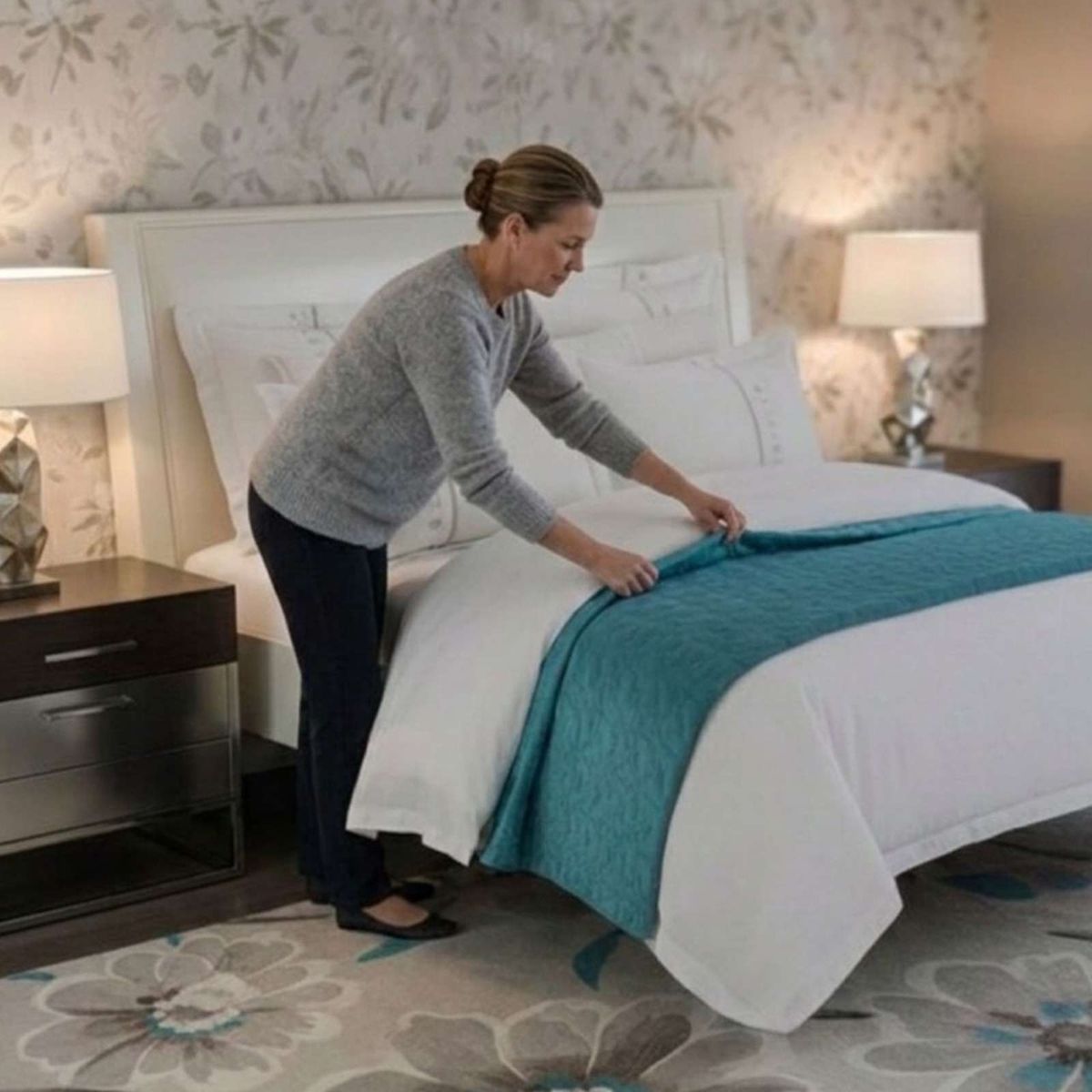 GENERICO - Piecera de Cama Premium Textura Soft y Calidez 90x210 cm