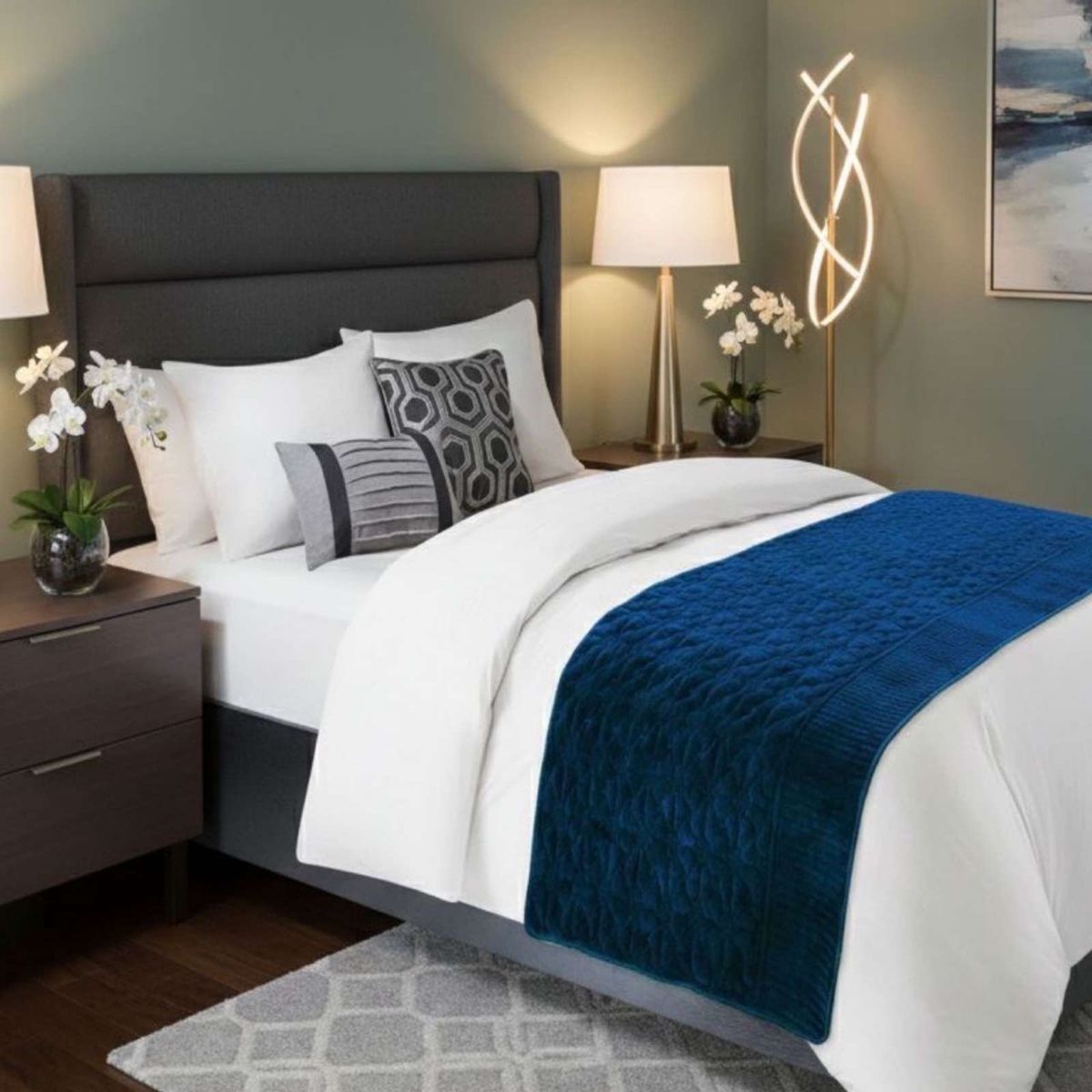 GENERICO - Piecera de Cama Premium Textura Soft y Calidez 90x210 cm