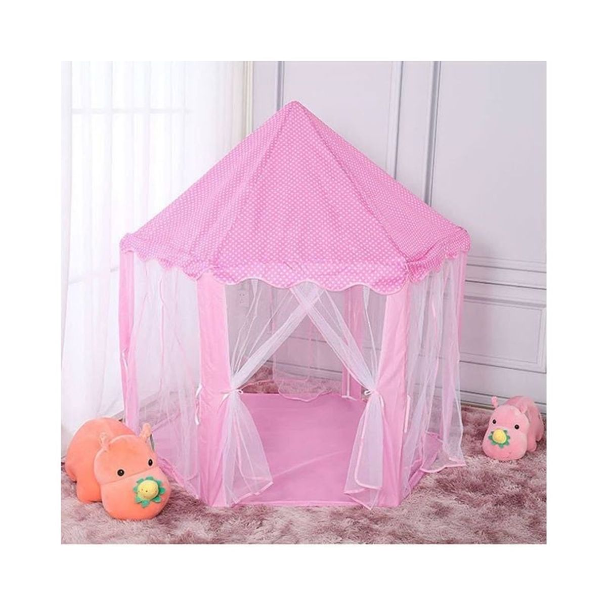 GENERICO - Carpa en forma de castillo de princesa para niñas