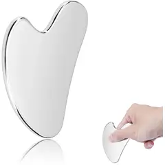 KUANGYE - Guasha De Acero Inoxidable Masajeador Facial Linfatico