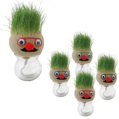 KUANGYE - Pack De 5 Muñeco Cabeza De Pasto / Sorpresa Cumpleaños