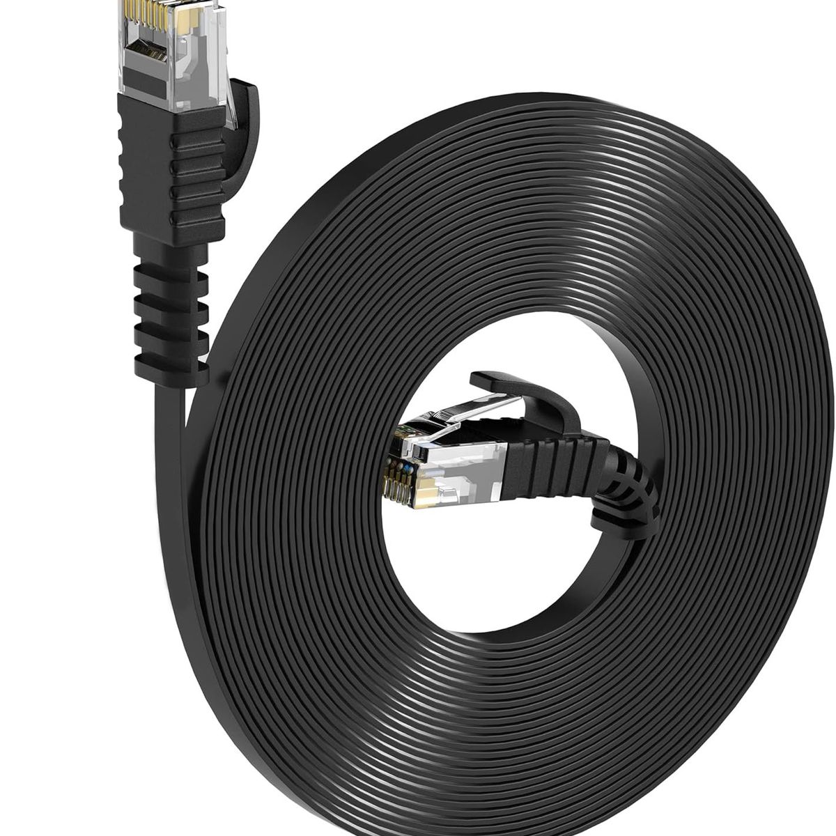 KUANGYE - cable ethernet red lan 30m reforzado cat6 internet consola negro