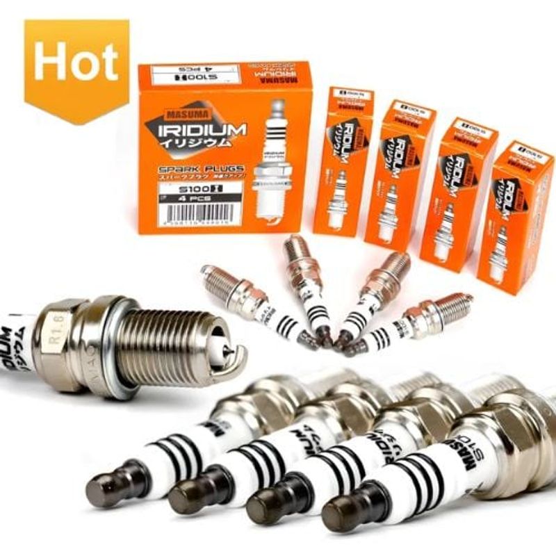 GENERICO - Pack 4 Bujias Iridium S506ip Mitsubishi Bmw Citroen Masuma