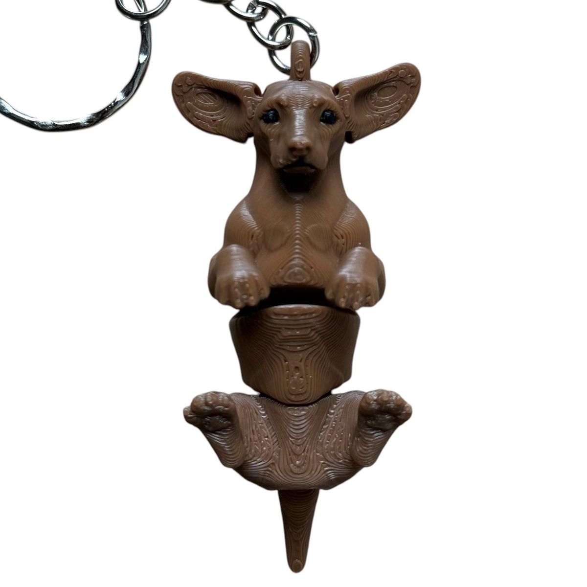 MODOKO - Llavero Perro Salchicha Articulado Coleccionable