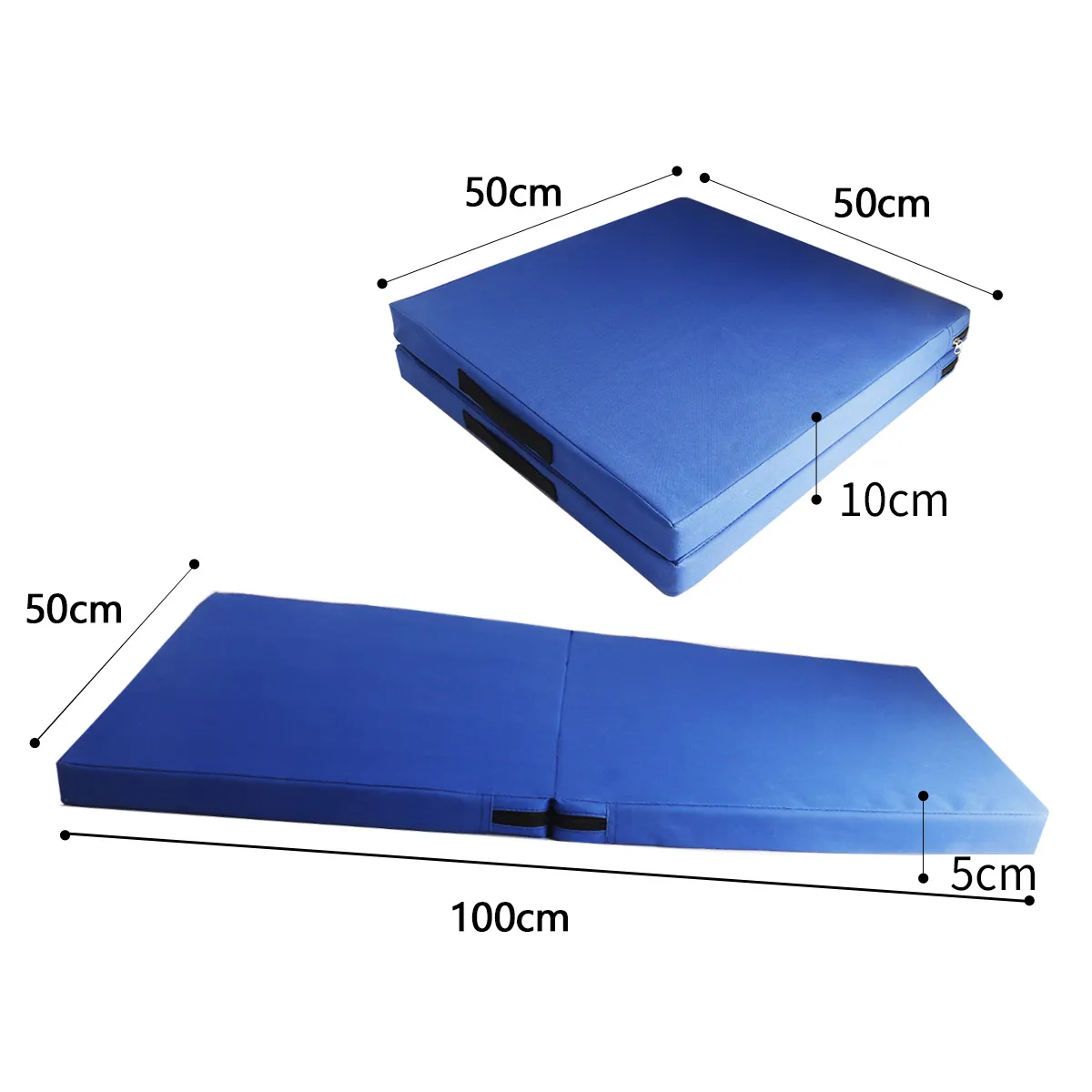 SUPERCENTER - Colchoneta Deportiva Lona Oxford 100x50x5cm Pilates  Yoga Azul