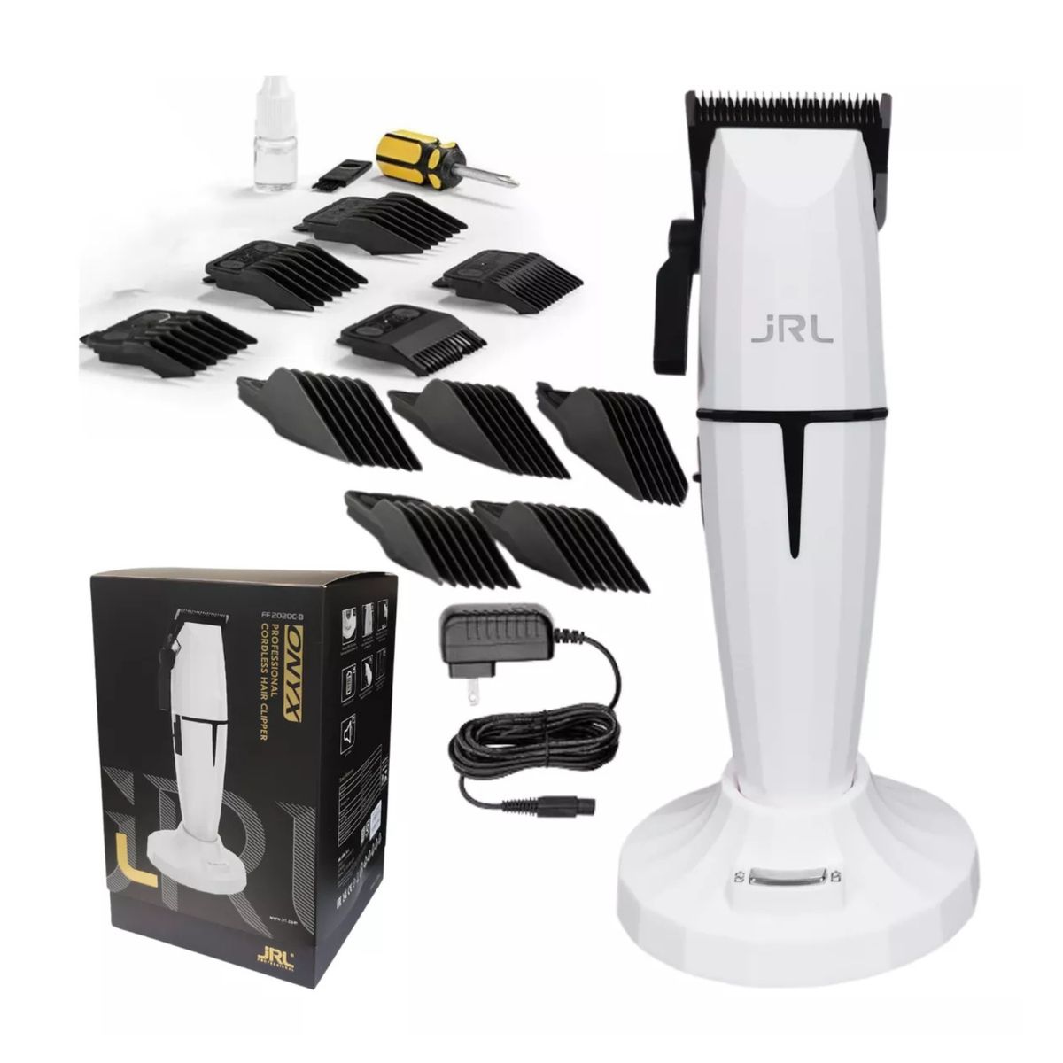 JRL PROFESSIONAL - Maquina Cortadora Jrl Prof Inalámbrica Onyx Clipper Blanco