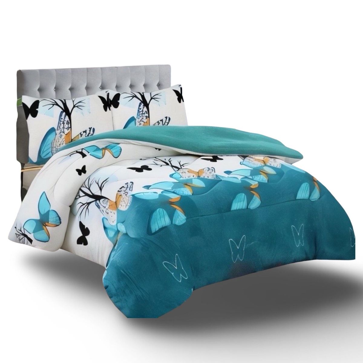 GENERICO - COBERTOR DE INVIERNO CHIPORRO MARIPOSA  2 PLAZAS 240X260