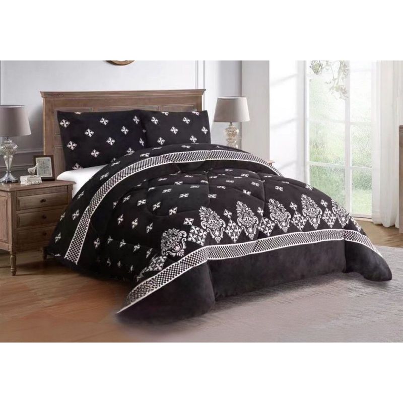 GENERICO - COBERTOR DE INVIERNO CHIPORRO NEGRO KING 240X260