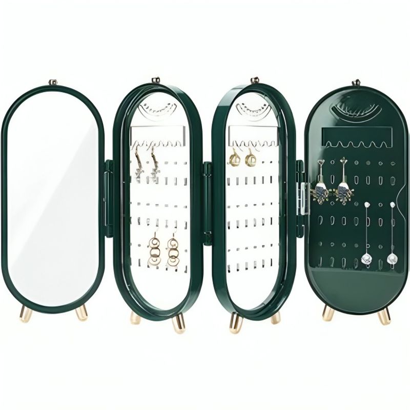 GENERICO - Estuche Para Joyas Plegable Joyero 4 Paneles Plegable - Blanco