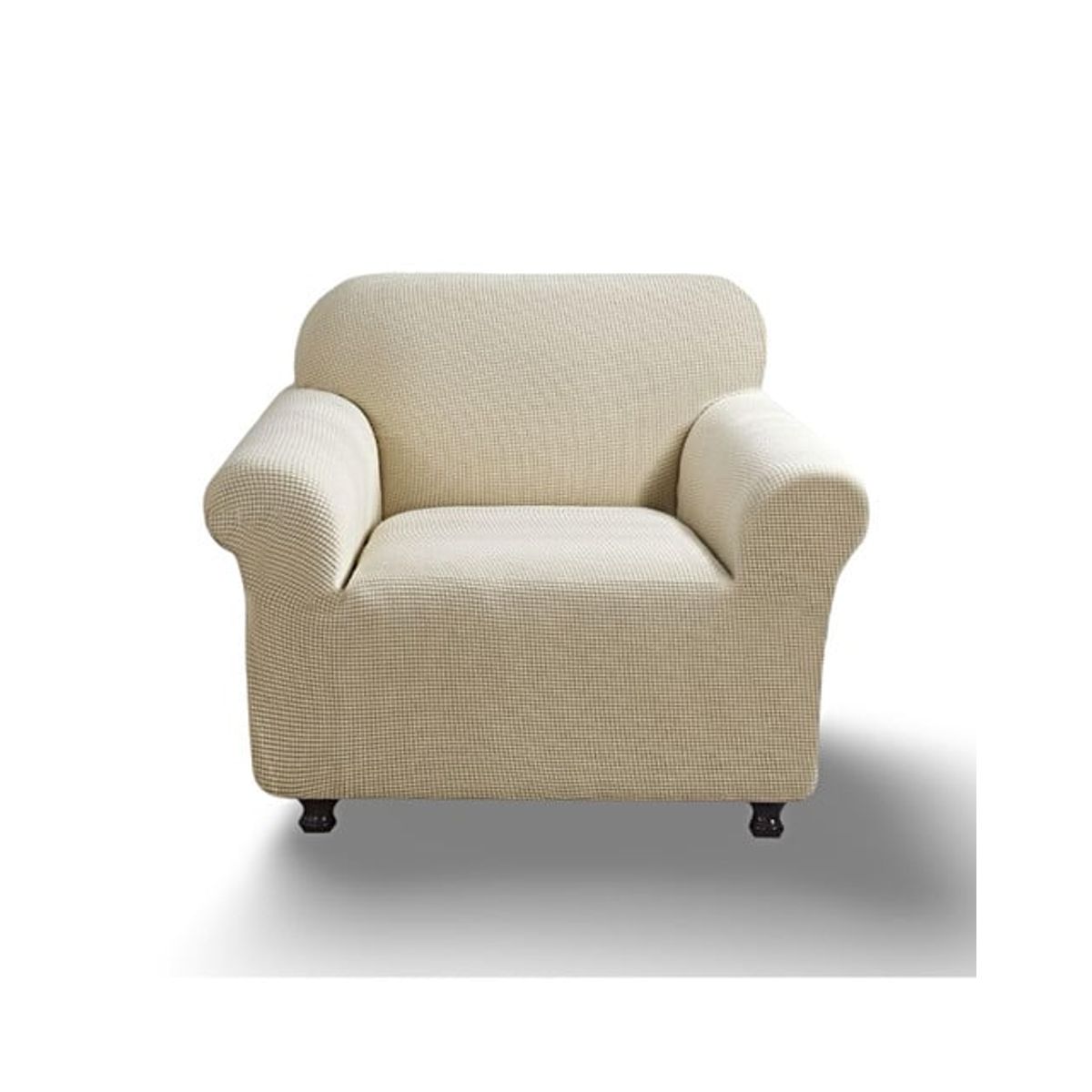 GENERICO - FUNDA PARA SOFA CUADRILLE DE 2 CUERPO BEIGE