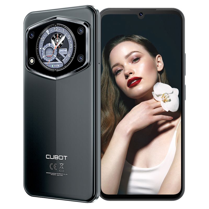 CUBOT - Celular Cubot A30 Smartphone 6GB RAM 128GB ROM Android 14 Sistema 6.74'' Pantalla Gris