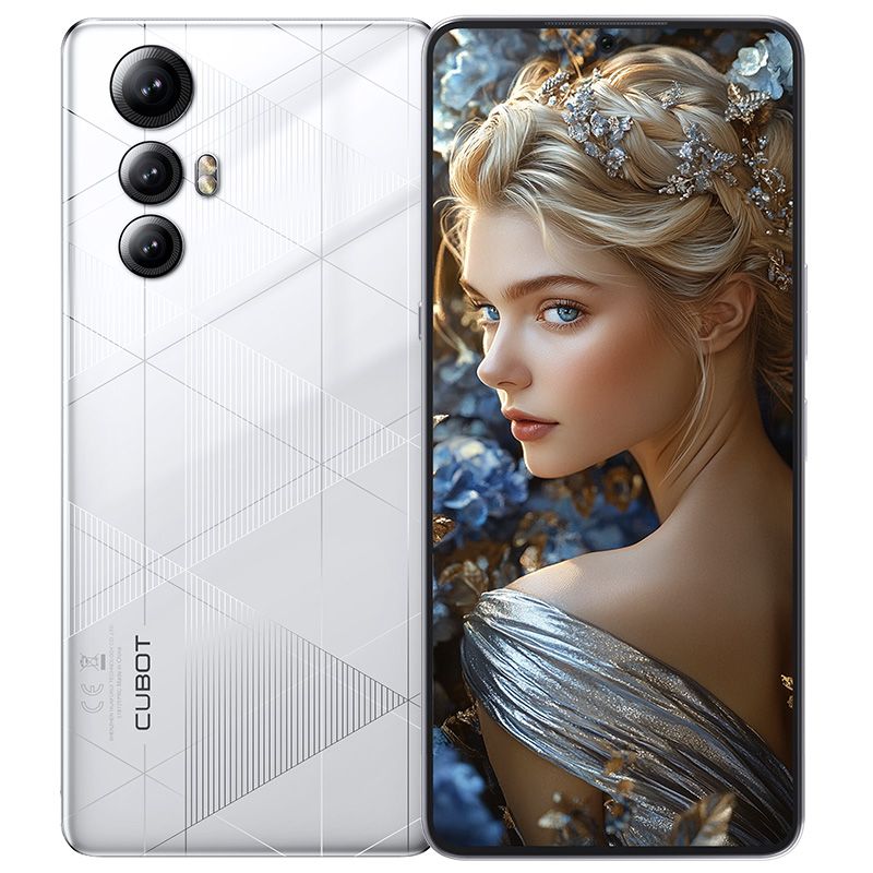CUBOT - CUBOT MAX 5 Celular 5G Smartphone 12GB RAM 256GB ROM Android 14 Sistema 6.95" Pantalla Blanco