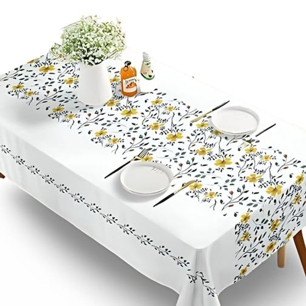 GENERICO - Mantel De Comedor Rectangular impermeable 140x 220 cm M3