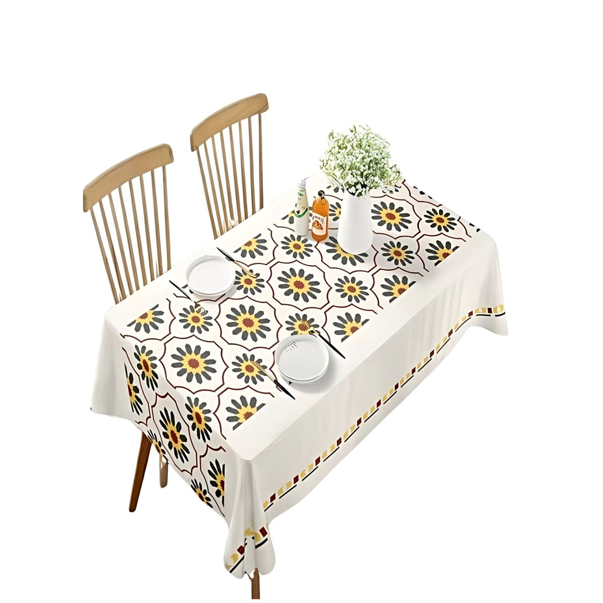 GENERICO - Mantel De Comedor Rectangular impermeable 140x 220 cm M8