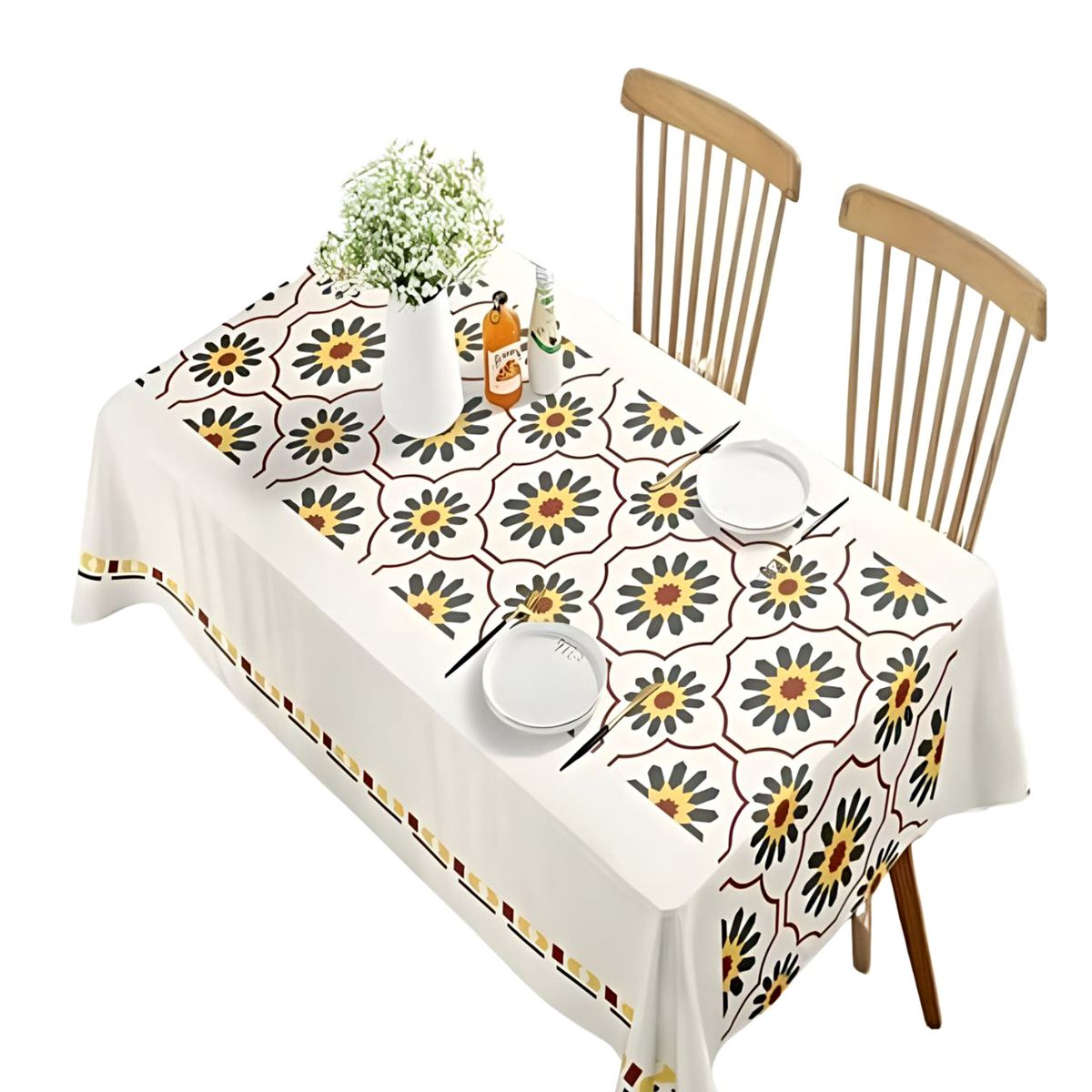 GENERICO - Mantel De Comedor Rectangular impermeable 140x 220 cm M8