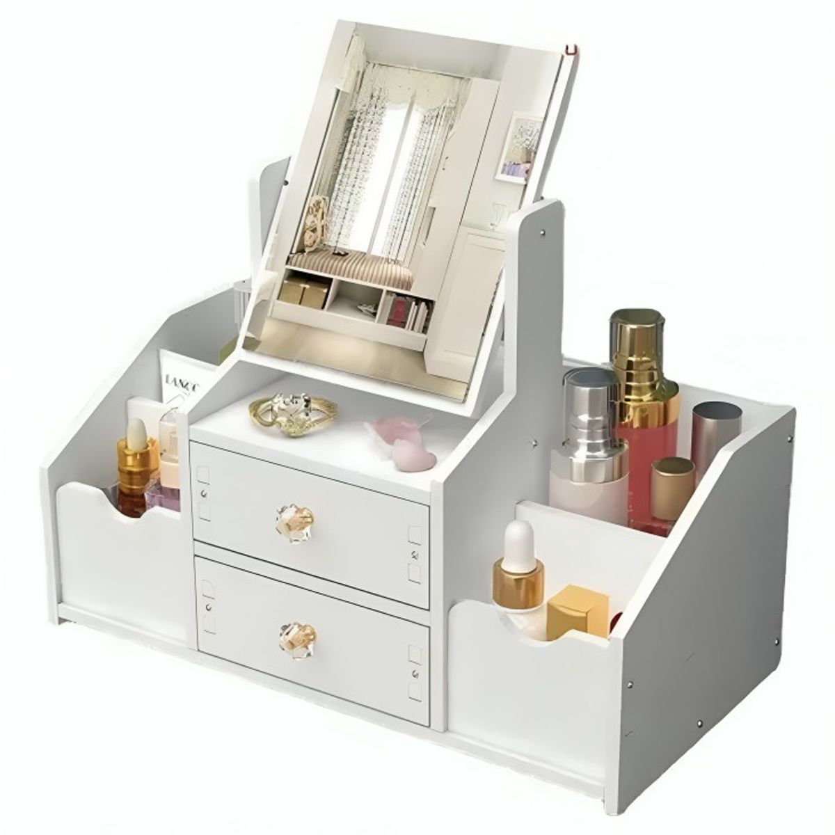 OEM - Organizador De Maquillaje Cosmetiquero Multiuso Con Espejo