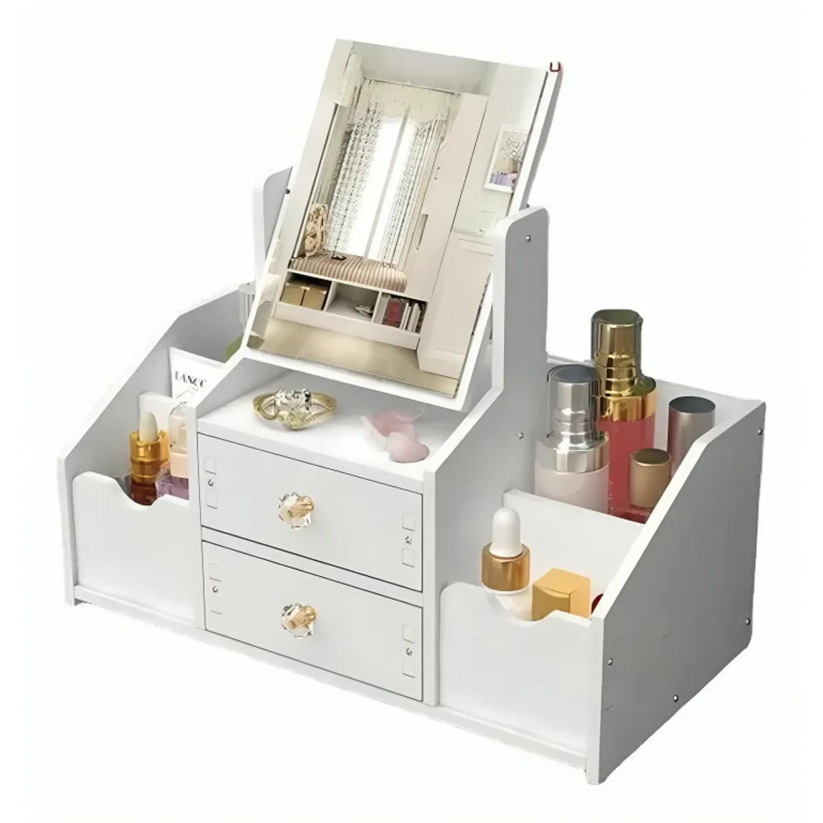 OEM - Organizador De Maquillaje Cosmetiquero Multiuso Con Espejo