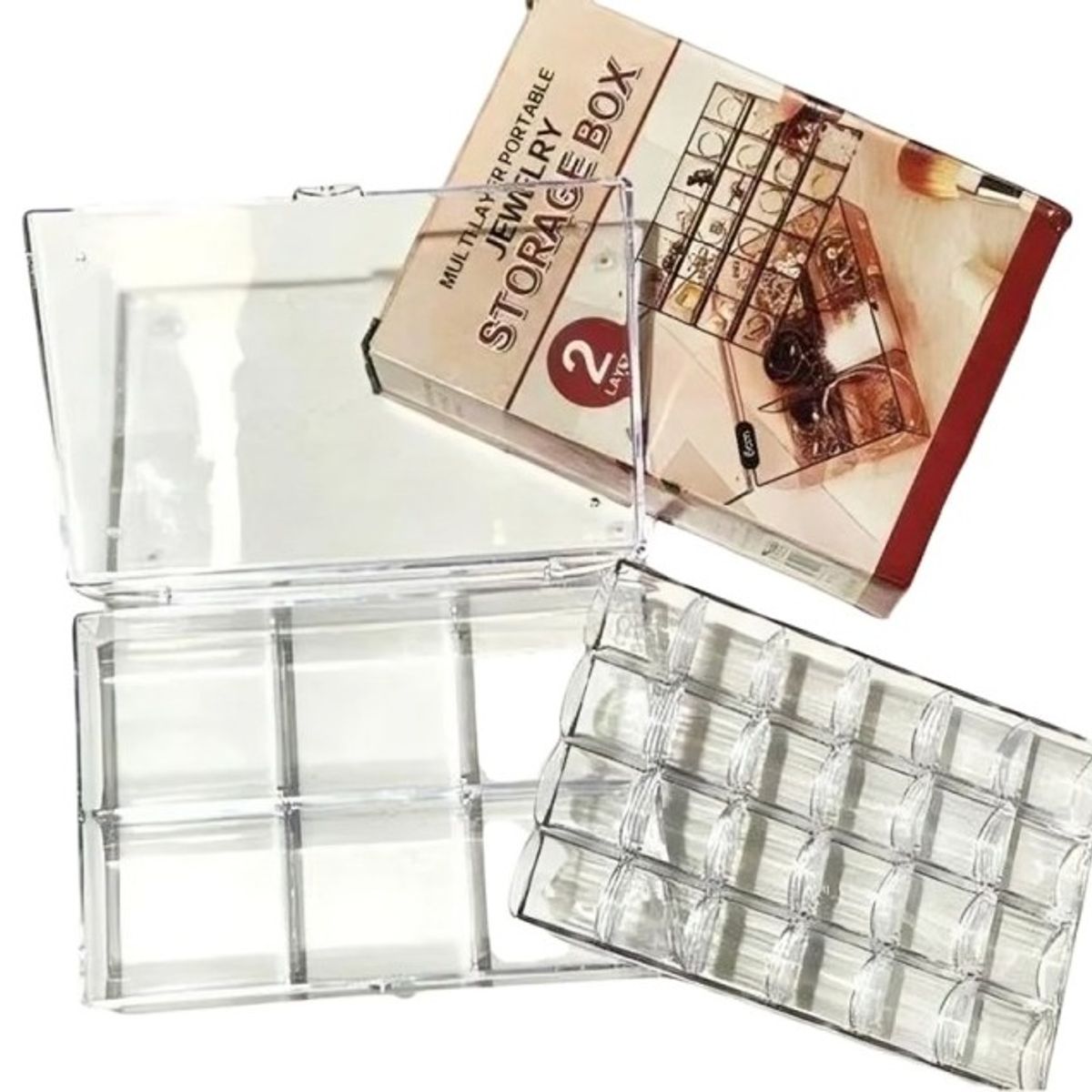 OEM - Joyero Doble Capa Organizador Portátil joyas