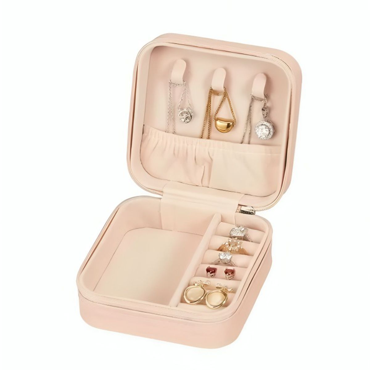 OEM - Joyero Caja De Joya Pequeño Y Portatil VERDE