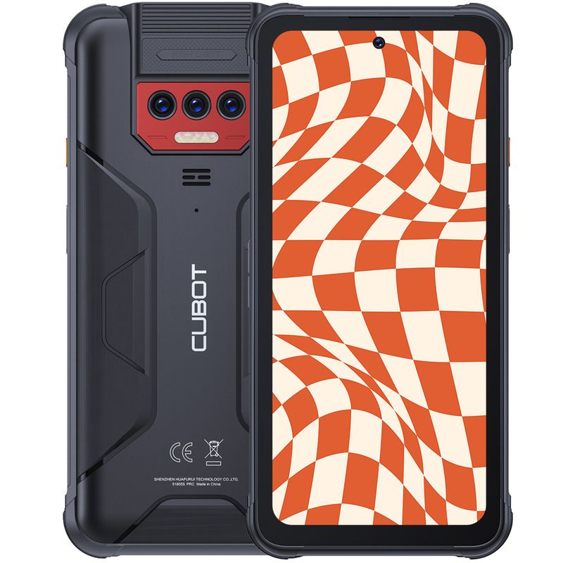 CUBOT - Celular Cubot KINGKONG 8 Smartphone 6GB RAM 256GB ROM  6.52 '' Pantalla Negro Rojo