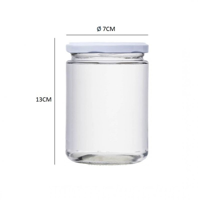 GENERICO - Pack 5 Frascos Conservero 500ml Con Tapa Incluida