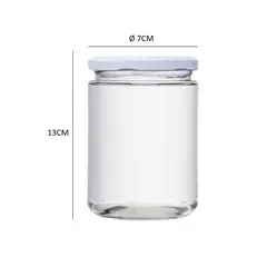 GENERICO - Pack 5 Frascos Conservero 500ml Con Tapa Incluida